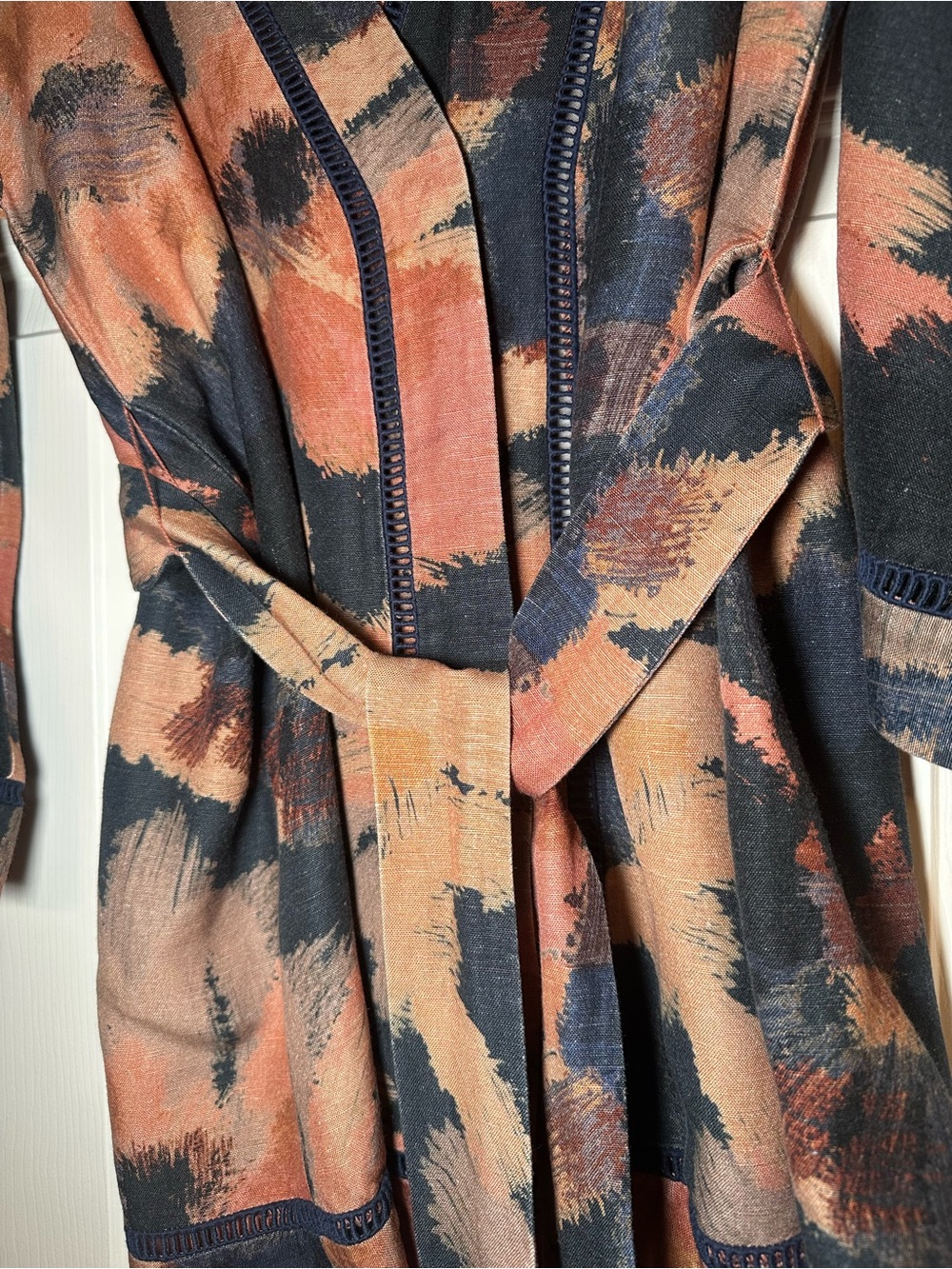 Significant Other Izzy Linen Blend Mini Dress US 8 - Picture 4 of 13